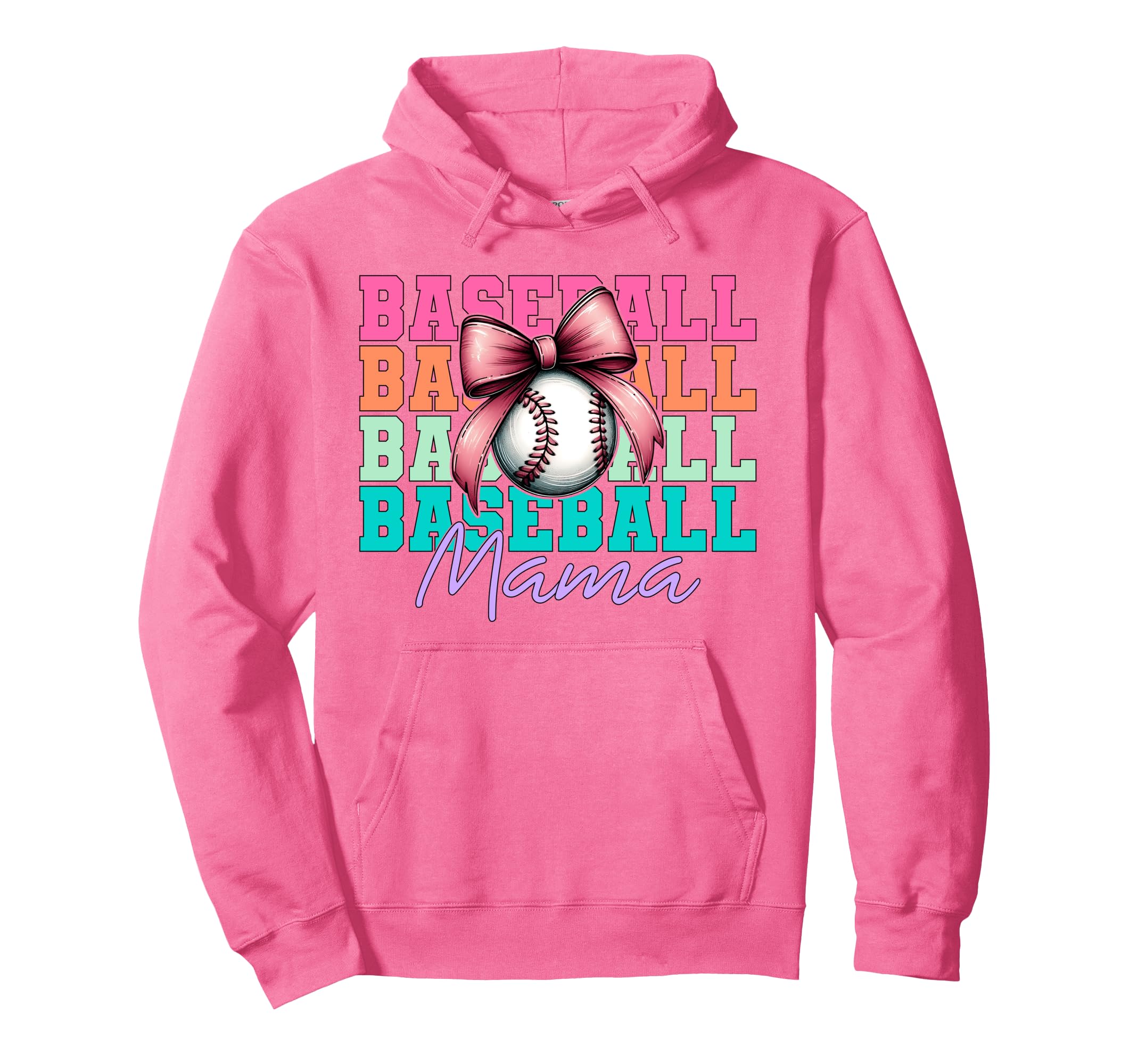 Baseball Mama Baseball Mom Mothers Hoodie - Minimalist Print for Adults - T-Shirt, Sweatshirt, Hoodie