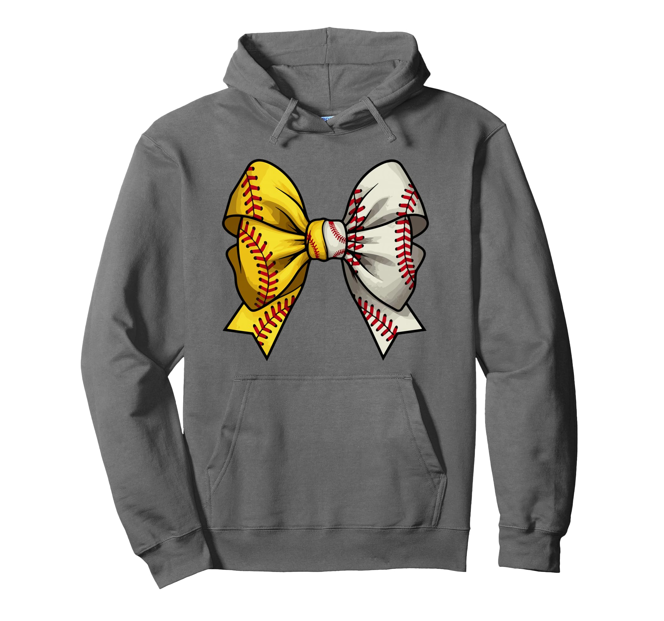 Baseball Softball Coquette Bow Softball Hoodie - Unique Graphic Men Women - T-Shirt, Sweatshirt, Hoodie