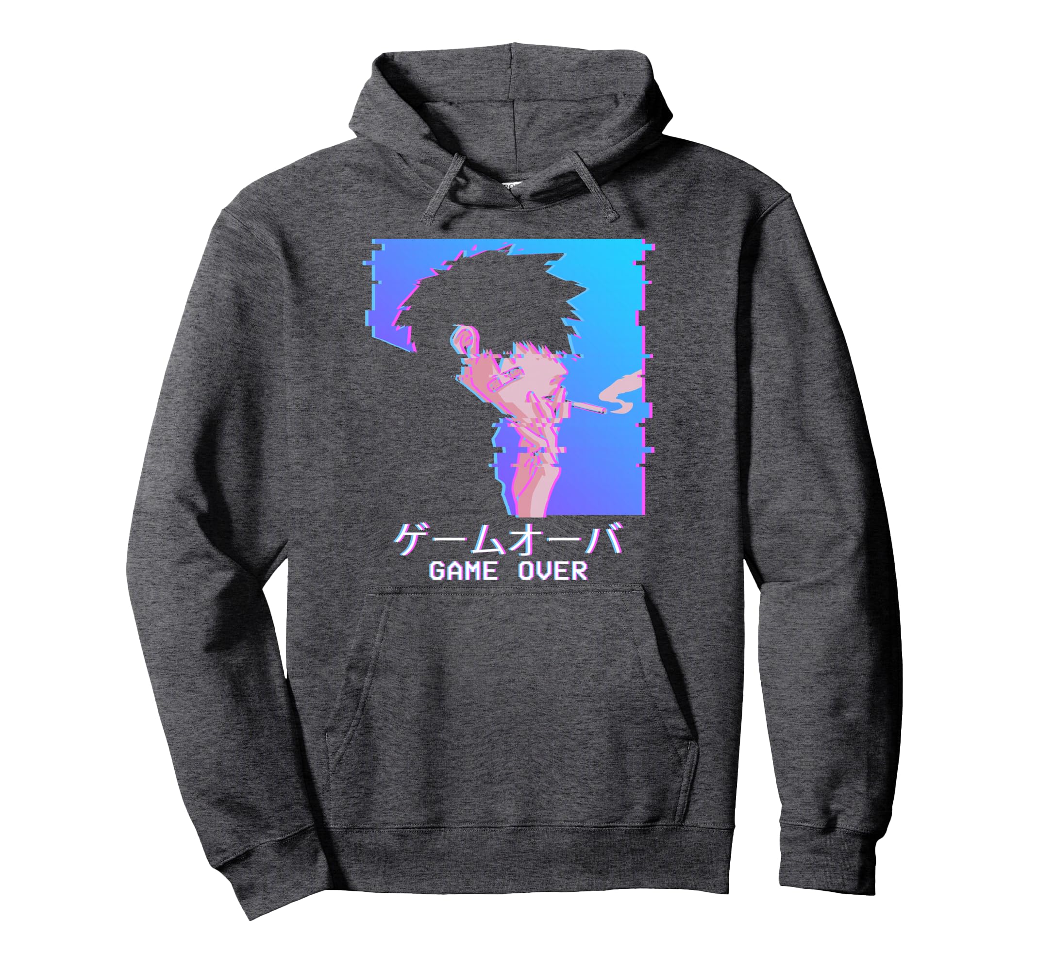 Japanese Vaporwave Aesthetic Sad Anime Hoodie - Minimalist Print Men Women - T-Shirt, Sweatshirt, Hoodie