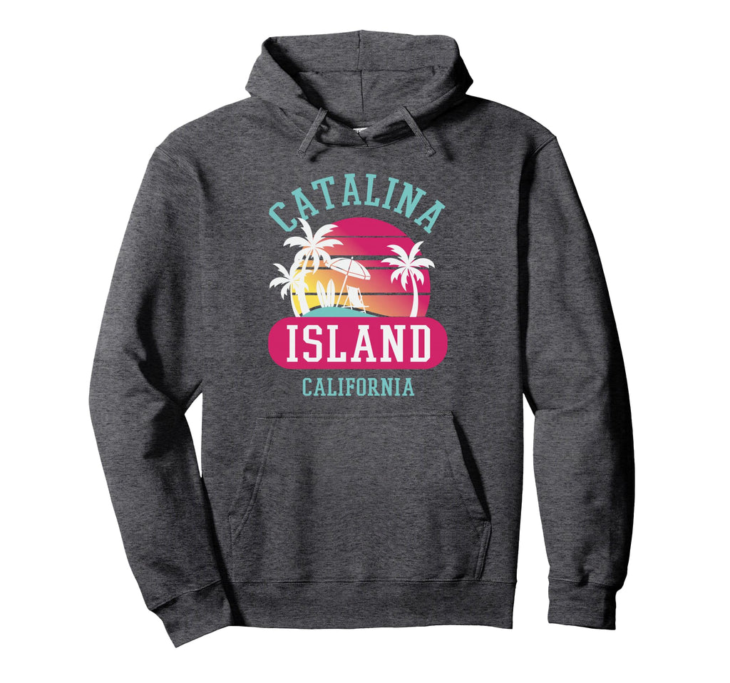 Catalina Island Sunset Novelty Art Hoodie - Minimalist Print for Adults - T-Shirt, Sweatshirt, Hoodie