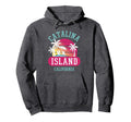 Catalina Island Sunset Novelty Art Hoodie - Minimalist Print for Adults - T-Shirt, Sweatshirt, Hoodie