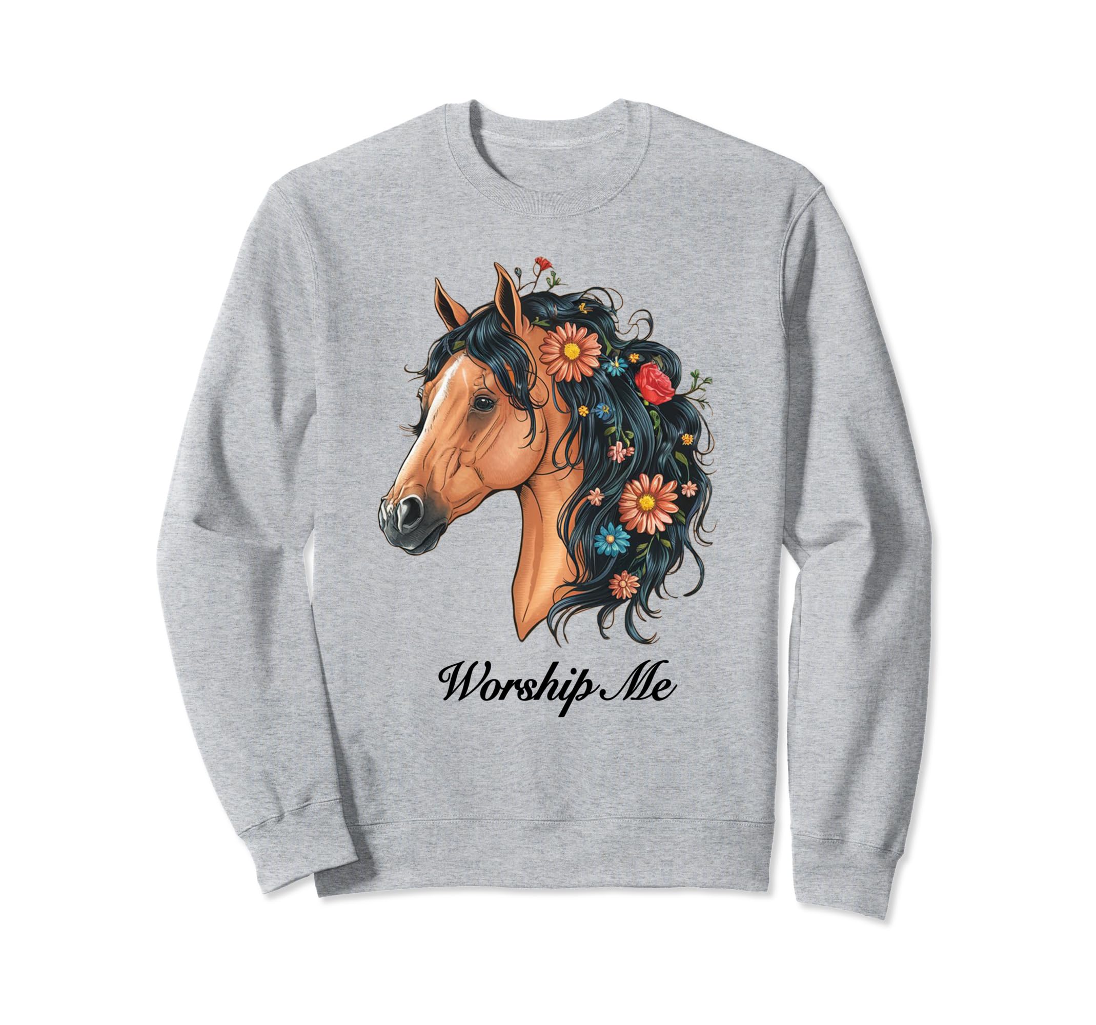 Coquette Worship Me Horse Girlcore Sweatshirt - Graphic Print Men Women - T-Shirt, Sweatshirt, Hoodie