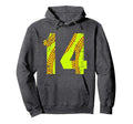 Softball 14 Jersey Number Hoodie - Custom Art Print Unisex - T-Shirt, Sweatshirt, Hoodie