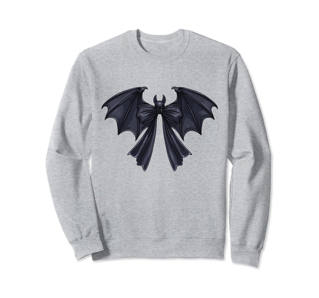 Coquette Bow Bat Halloween Bow Sweatshirt - Novelty Apparel Unisex - T-Shirt, Sweatshirt, Hoodie