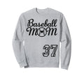 Baseball Mom Jersey 37 Baseball Sweatshirt - Aesthetic Graphic Men Women - T-Shirt, Sweatshirt, Hoodie