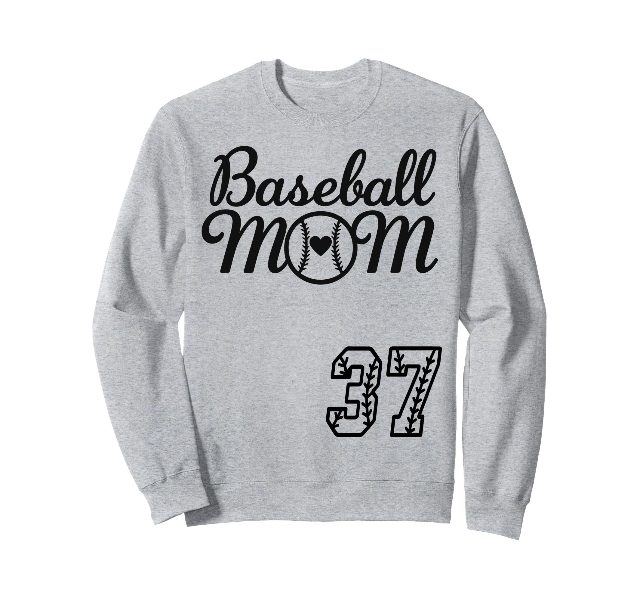 Baseball Mom Jersey 37 Baseball Sweatshirt - Aesthetic Graphic Men Women - T-Shirt, Sweatshirt, Hoodie