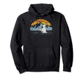 Fly Fishing Sunset Distressed Hoodie - Trendy Graphic for Adults - T-Shirt, Sweatshirt, Hoodie