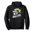 Mom Ballers Funny Baseball Hoodie - Casual Everyday Wear for Adults - T-Shirt, Sweatshirt, Hoodie
