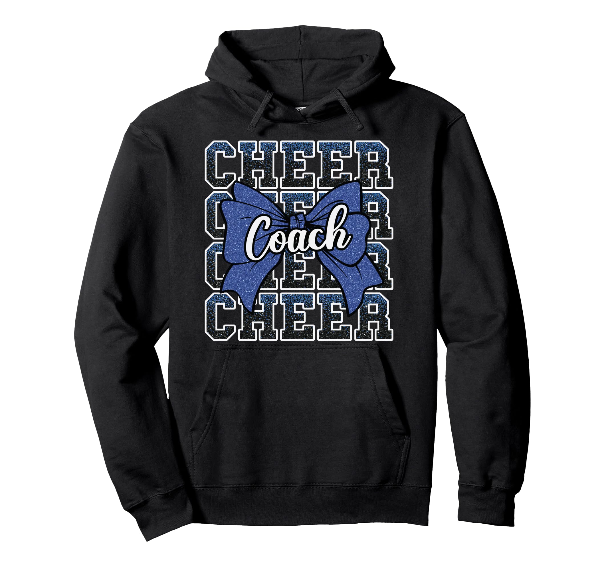 Blue Funny Sport Loud Proud Cheer Hoodie - Fun Novelty Design for Adults - T-Shirt, Sweatshirt, Hoodie