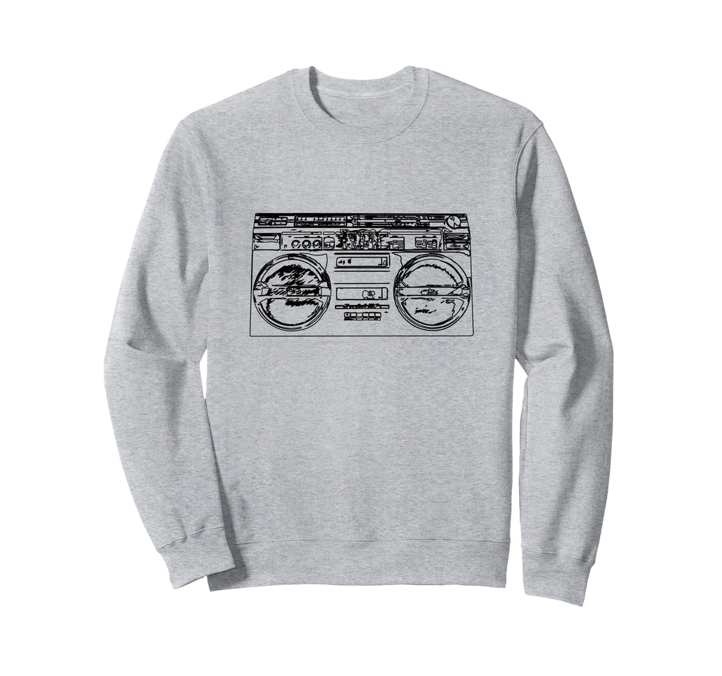 Old School Rap Boombox 80S Hip Hop Sweatshirt - Unique Graphic Men Women - T-Shirt, Sweatshirt, Hoodie
