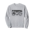Old School Rap Boombox 80S Hip Hop Sweatshirt - Unique Graphic Men Women - T-Shirt, Sweatshirt, Hoodie