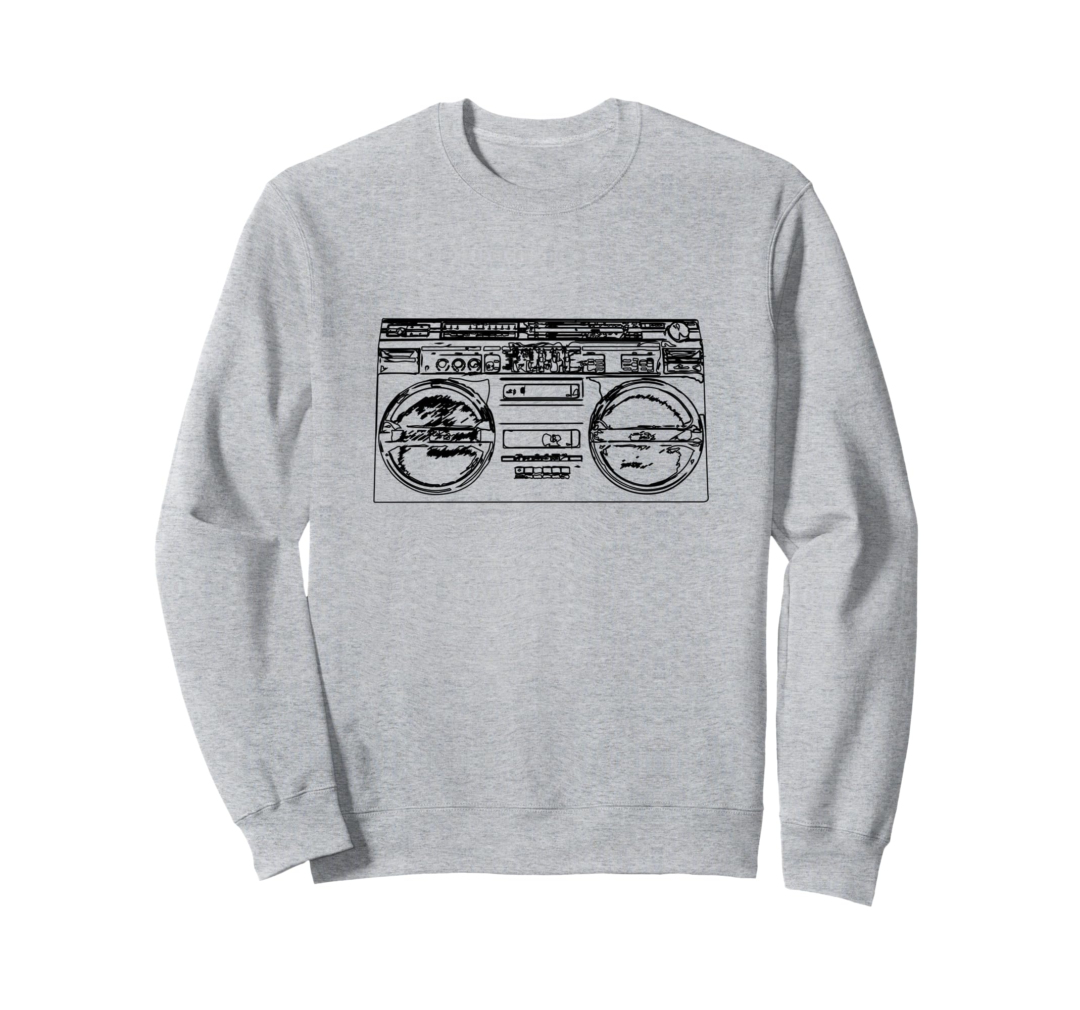 Old School Rap Boombox 80S Hip Hop Sweatshirt - Unique Graphic Men Women - T-Shirt, Sweatshirt, Hoodie