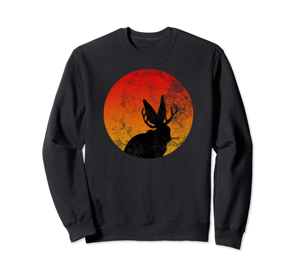 Distressed Jackalope Sweatshirt - Custom Art Print Men Women - T-Shirt, Sweatshirt, Hoodie