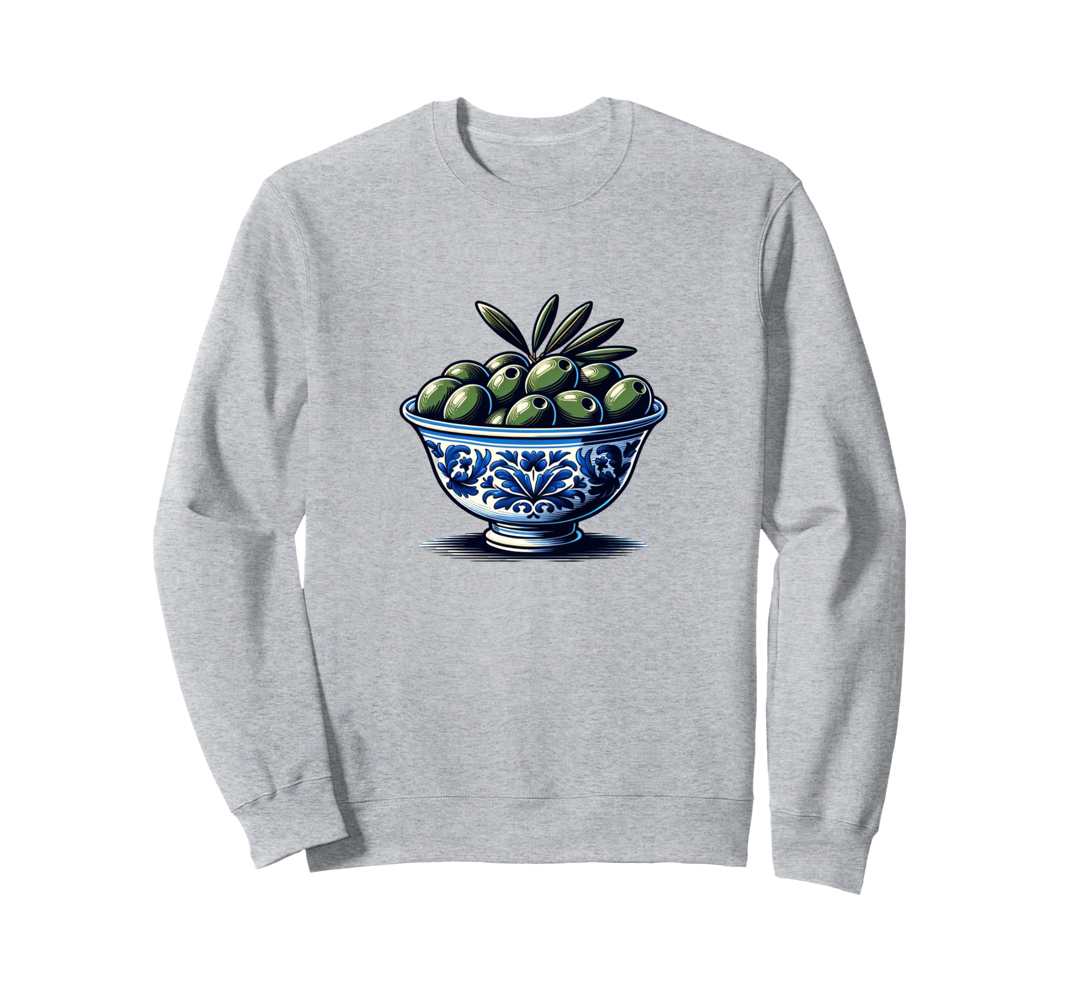 Bowl Olives Fruit Aesthetic Y2K Sweatshirt - Aesthetic Graphic for Adults - T-Shirt, Sweatshirt, Hoodie