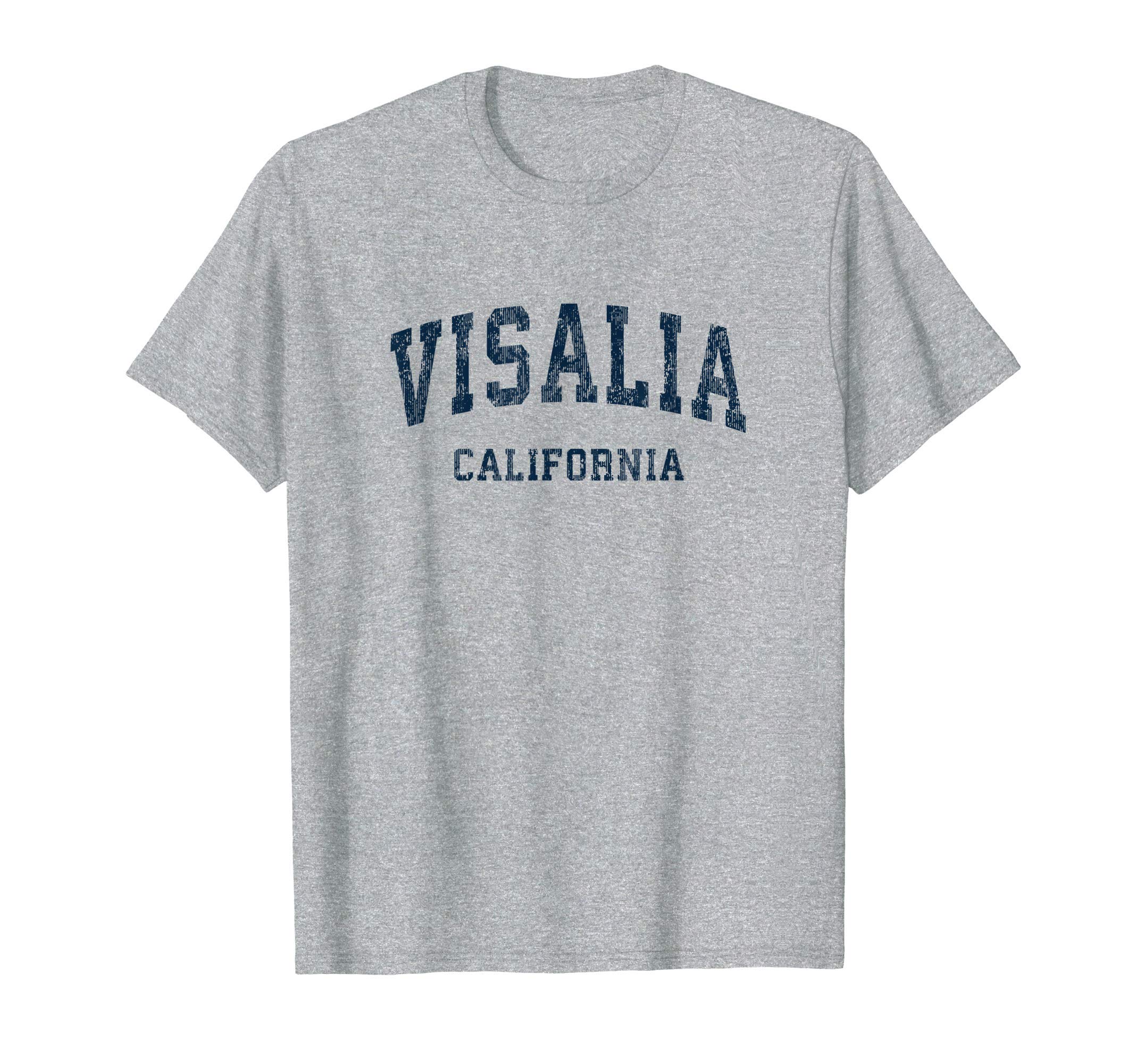 Visalia California Ca Varsity T-Shirt - Fun Novelty Design for Adults - T-Shirt, Sweatshirt, Hoodie