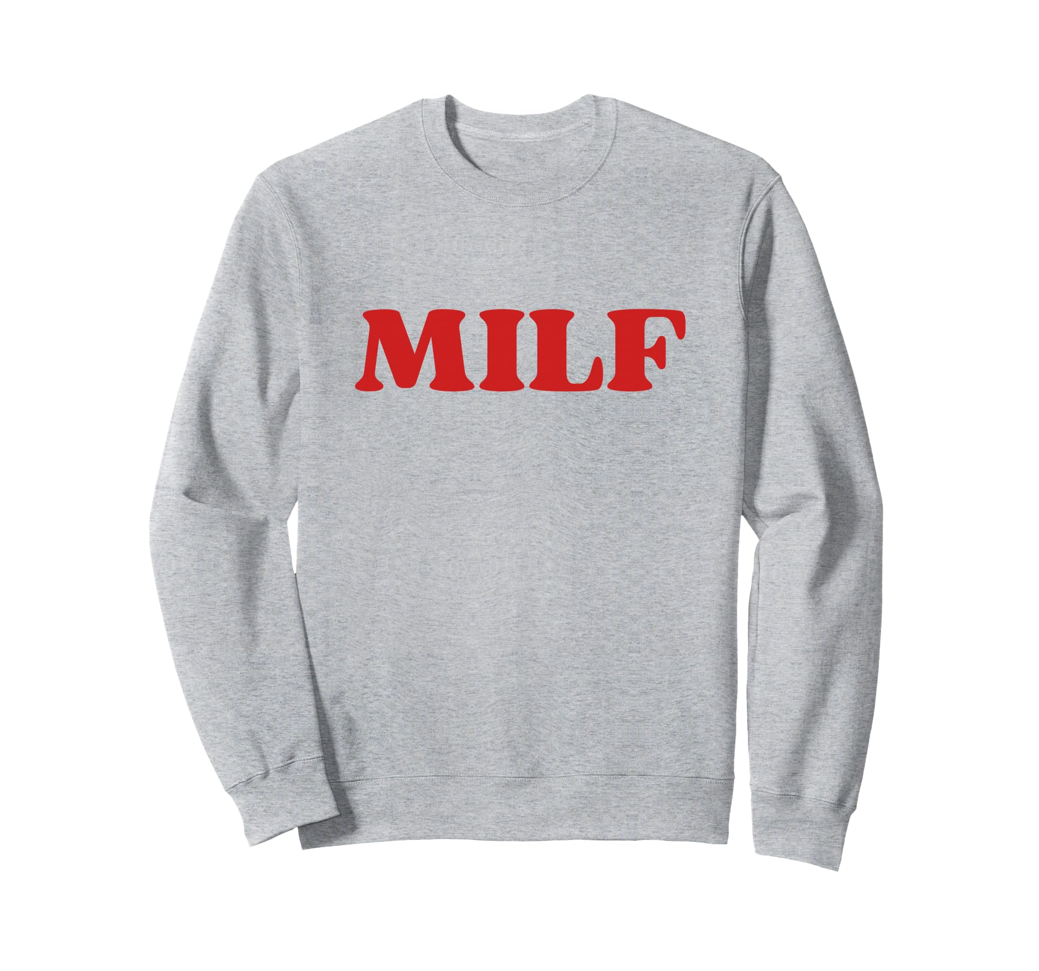 Milf Hot Mom Y2K Aesthetic White Sweatshirt - Minimalist Print Men Women - T-Shirt, Sweatshirt, Hoodie