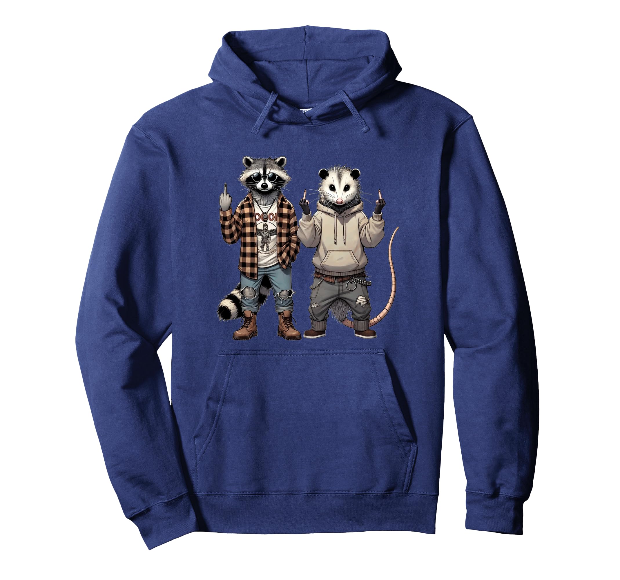 Grunge Y2K Grunge Aesthetic Raccoon Grunge Hoodie - Trendy Graphic Unisex - T-Shirt, Sweatshirt, Hoodie