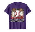 Baseball Mawmaw Leopard Baseball T-Shirt - Aesthetic Graphic for Adults - T-Shirt, Sweatshirt, Hoodie