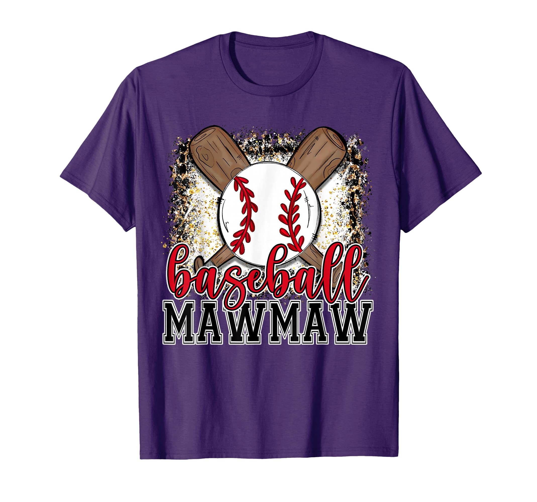 Baseball Mawmaw Leopard Baseball T-Shirt - Aesthetic Graphic for Adults - T-Shirt, Sweatshirt, Hoodie