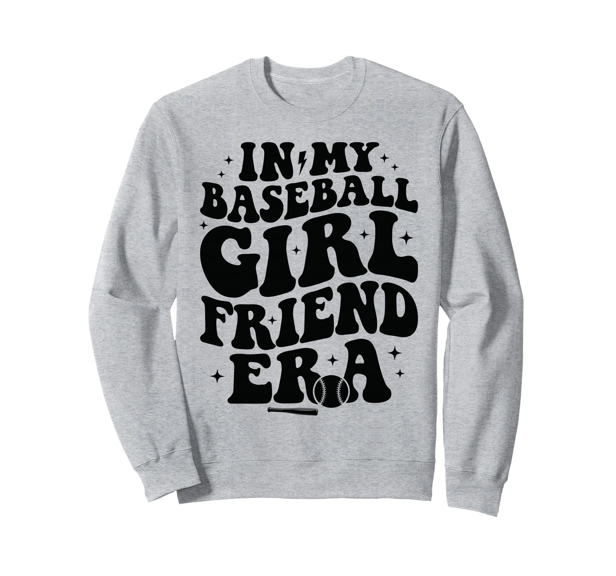 My Baseball Girlfriend Era Funny Sweatshirt - Minimalist Print Men Women - T-Shirt, Sweatshirt, Hoodie