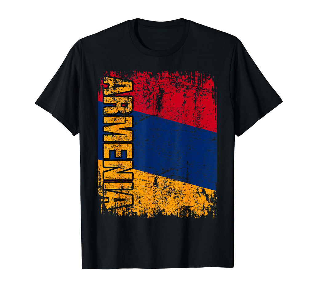 Armenia Flag Flag Distressed Armenia T-Shirt - Aesthetic Graphic for Adults - T-Shirt, Sweatshirt, Hoodie