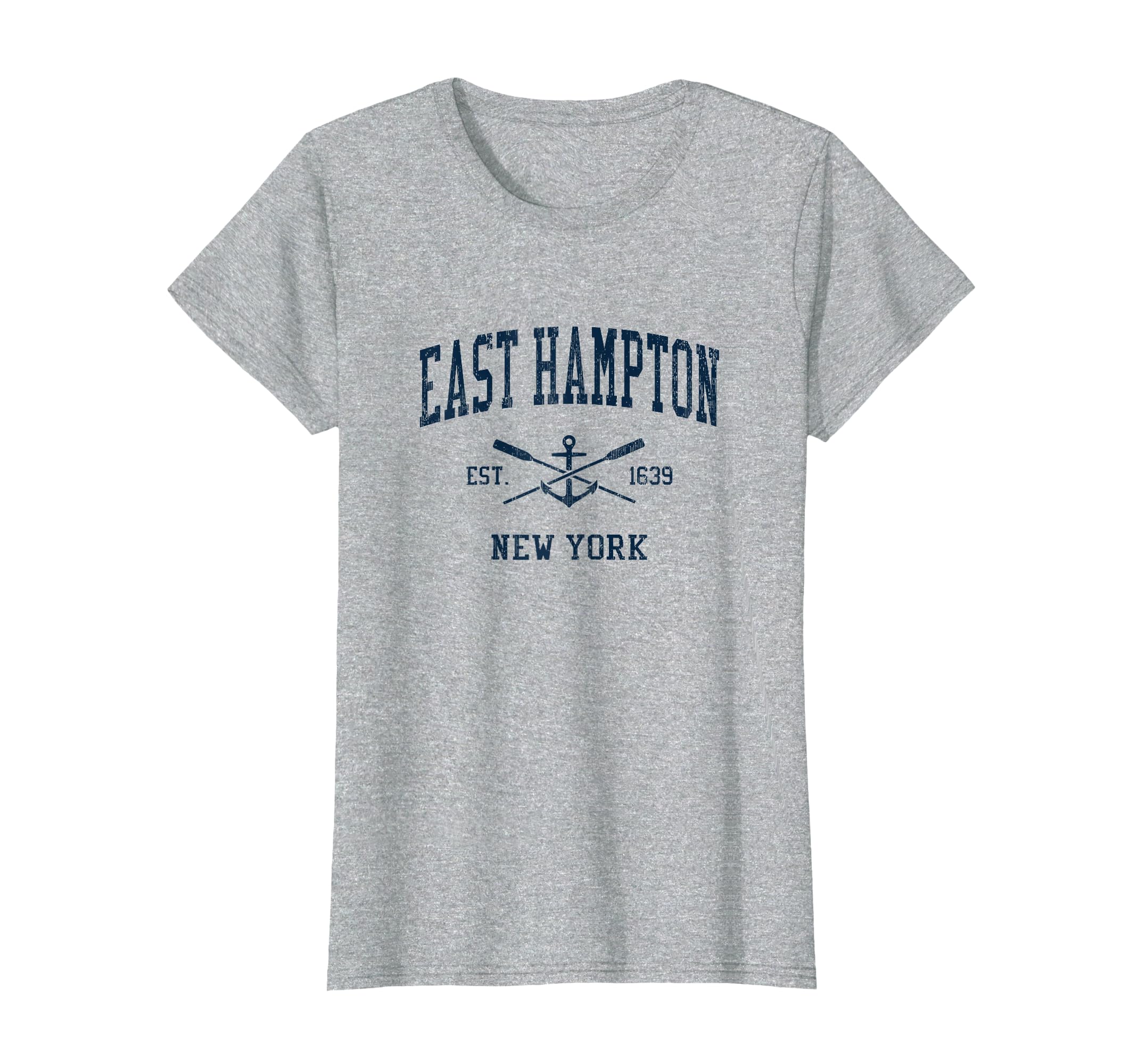 East Hampton Ny Navy Crossed Oars T-Shirt - Minimalist Print Men Women - T-Shirt, Sweatshirt, Hoodie
