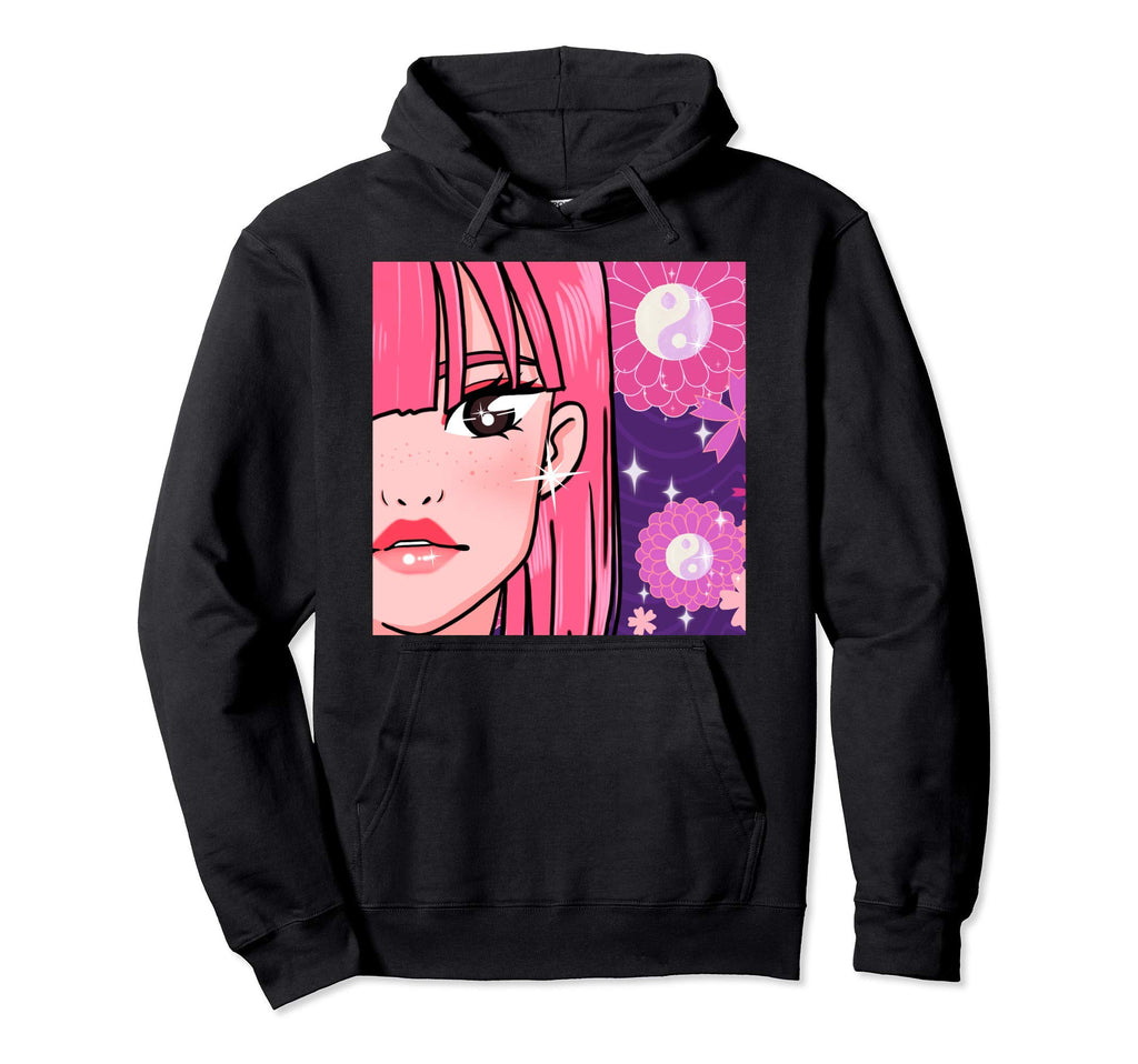 Kawaii Aesthetic Y2K Manga Japanese Hoodie - Trendy Graphic for Adults - T-Shirt, Sweatshirt, Hoodie