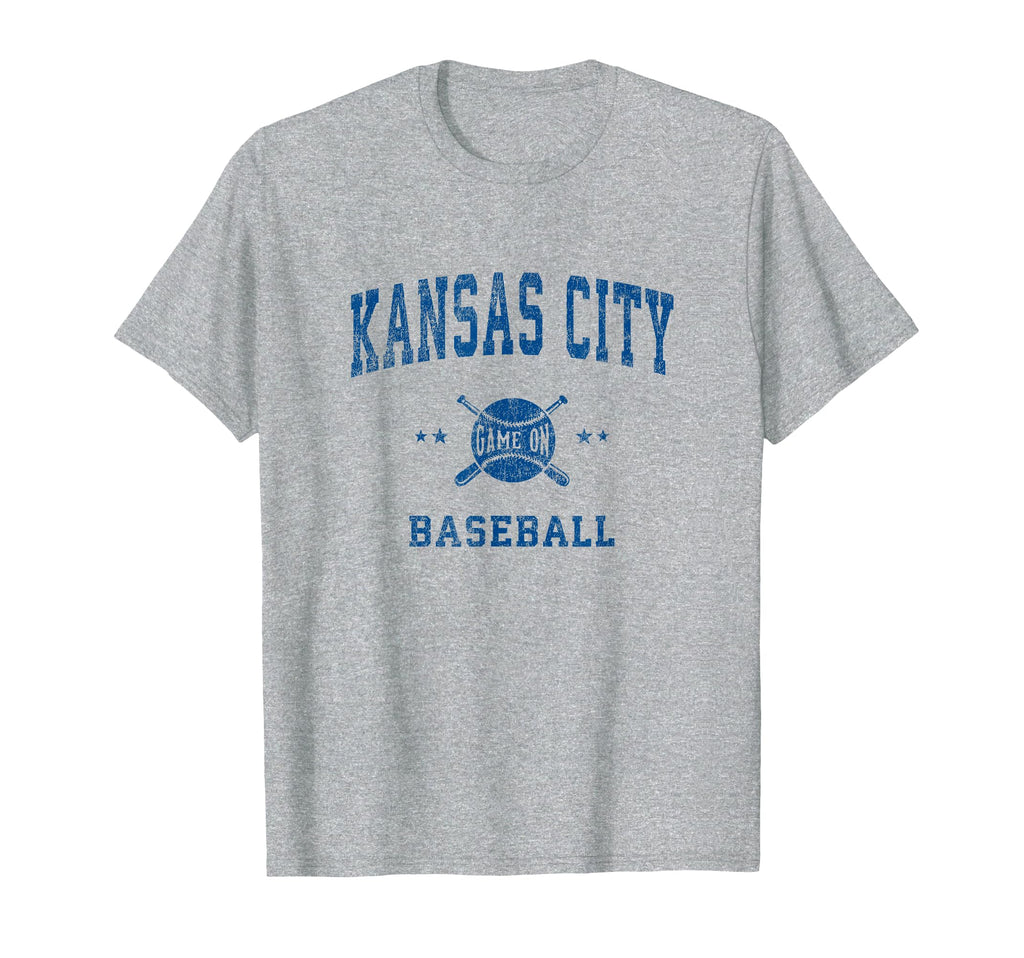 Kansas City Kc Baseball Throwback T-Shirt - Casual Everyday Wear Men Women - T-Shirt, Sweatshirt, Hoodie