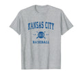 Kansas City Kc Baseball Throwback T-Shirt - Casual Everyday Wear Men Women - T-Shirt, Sweatshirt, Hoodie