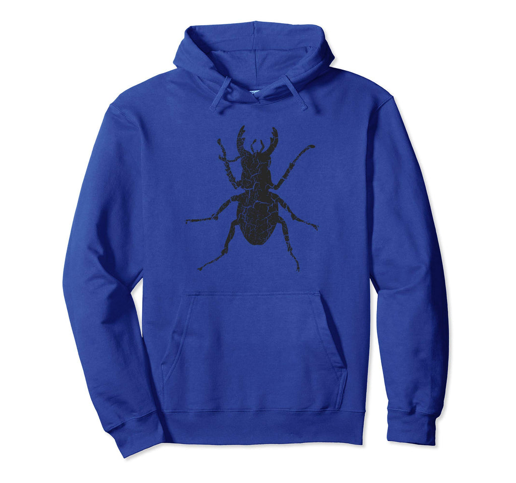 Beetle Distressed Beetle Hoodie - Aesthetic Graphic Men Women - T-Shirt, Sweatshirt, Hoodie