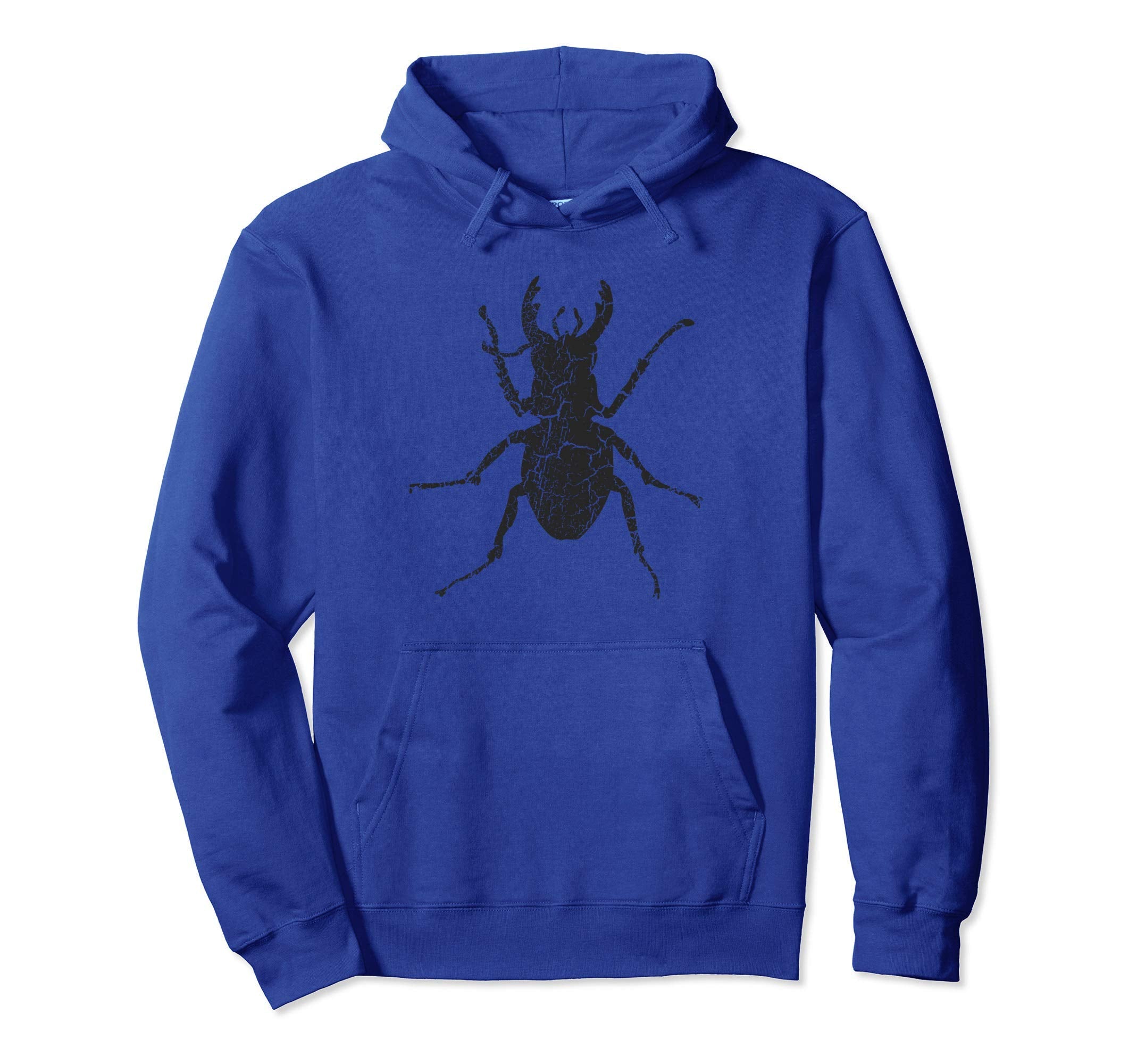 Beetle Distressed Beetle Hoodie - Aesthetic Graphic Men Women - T-Shirt, Sweatshirt, Hoodie