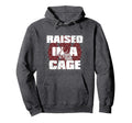 Baseball Raised Cage Hoodie - Casual Everyday Wear Men Women - T-Shirt, Sweatshirt, Hoodie