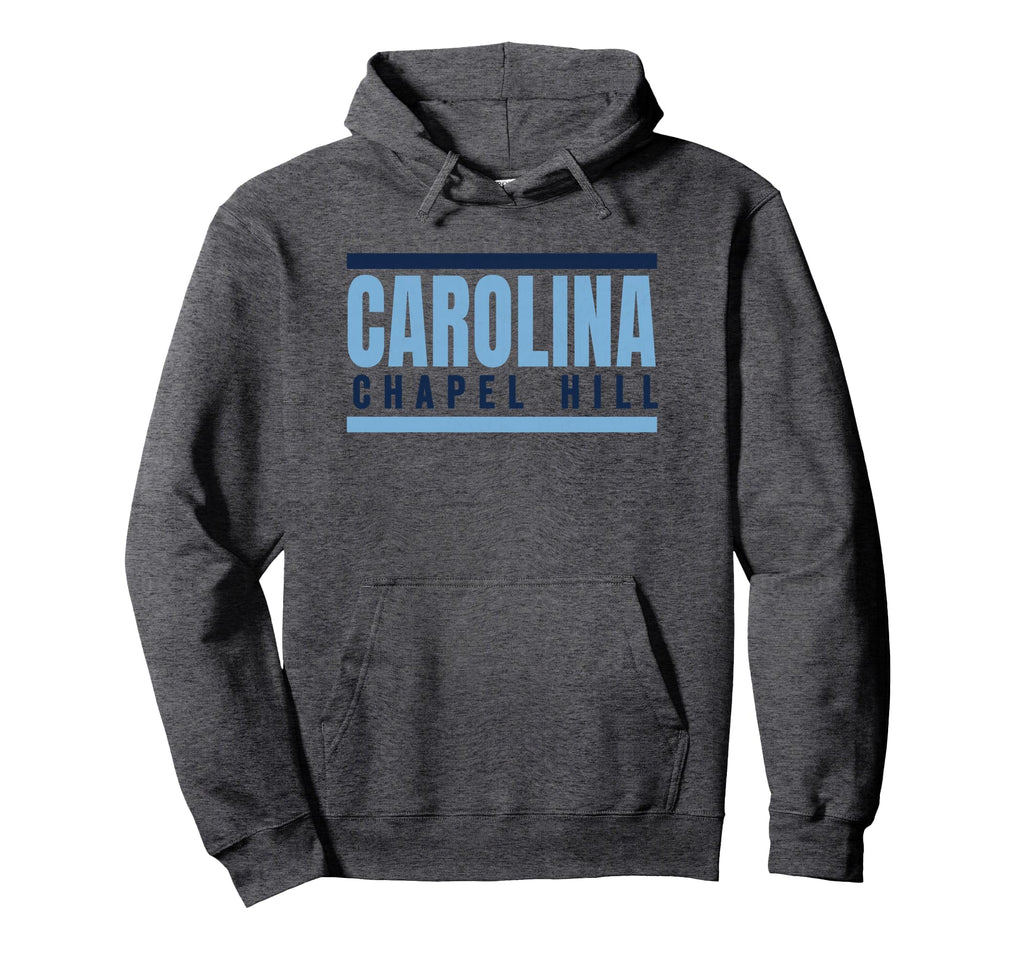 Striped Chapel Hill Blue Light Blue Hoodie - Novelty Apparel Men Women - T-Shirt, Sweatshirt, Hoodie
