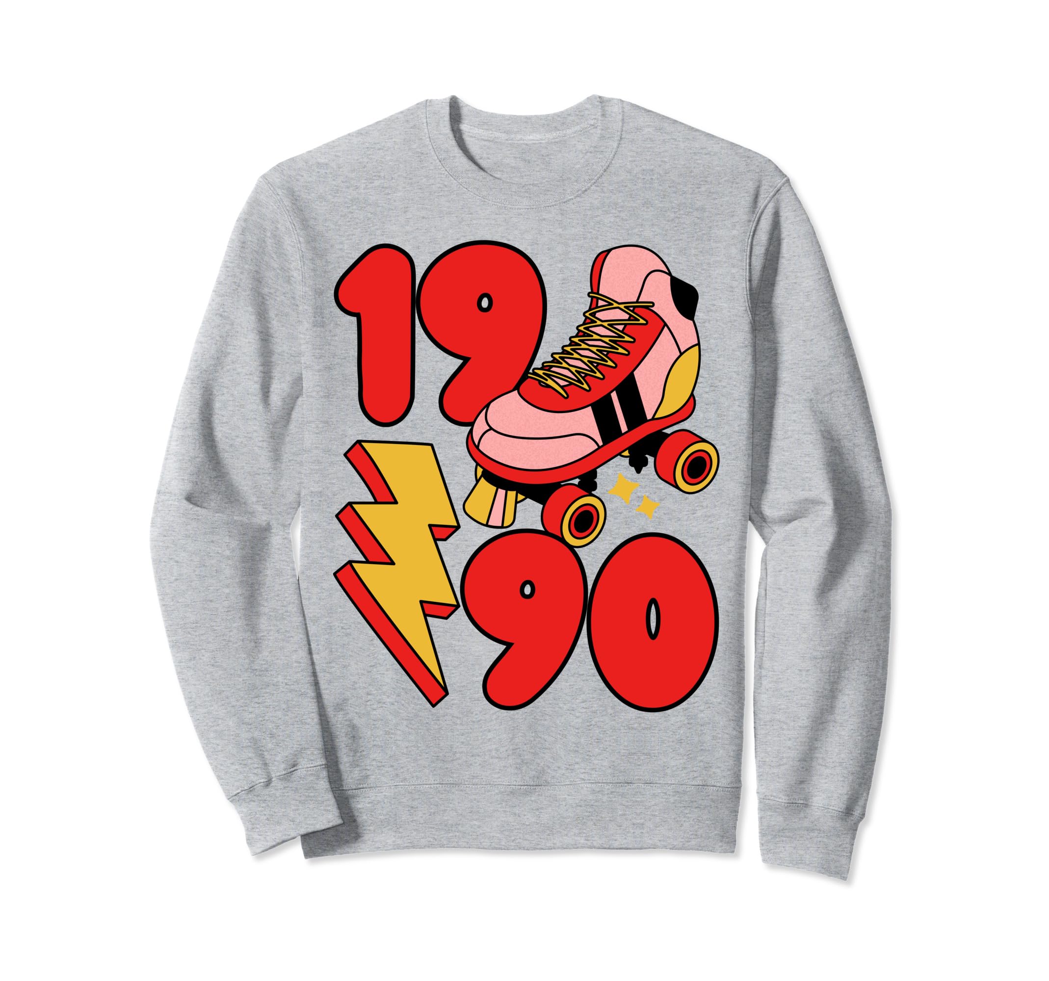 1990 Roller Skate 90S Nostalgia Sweatshirt - Graphic Print for Adults - T-Shirt, Sweatshirt, Hoodie