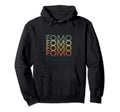 Fomo Fear Missing Out Distressed Hoodie - Aesthetic Graphic Men Women - T-Shirt, Sweatshirt, Hoodie