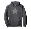 Star Distressed Gray Star Hoodie - Custom Art Print Men Women - T-Shirt, Sweatshirt, Hoodie
