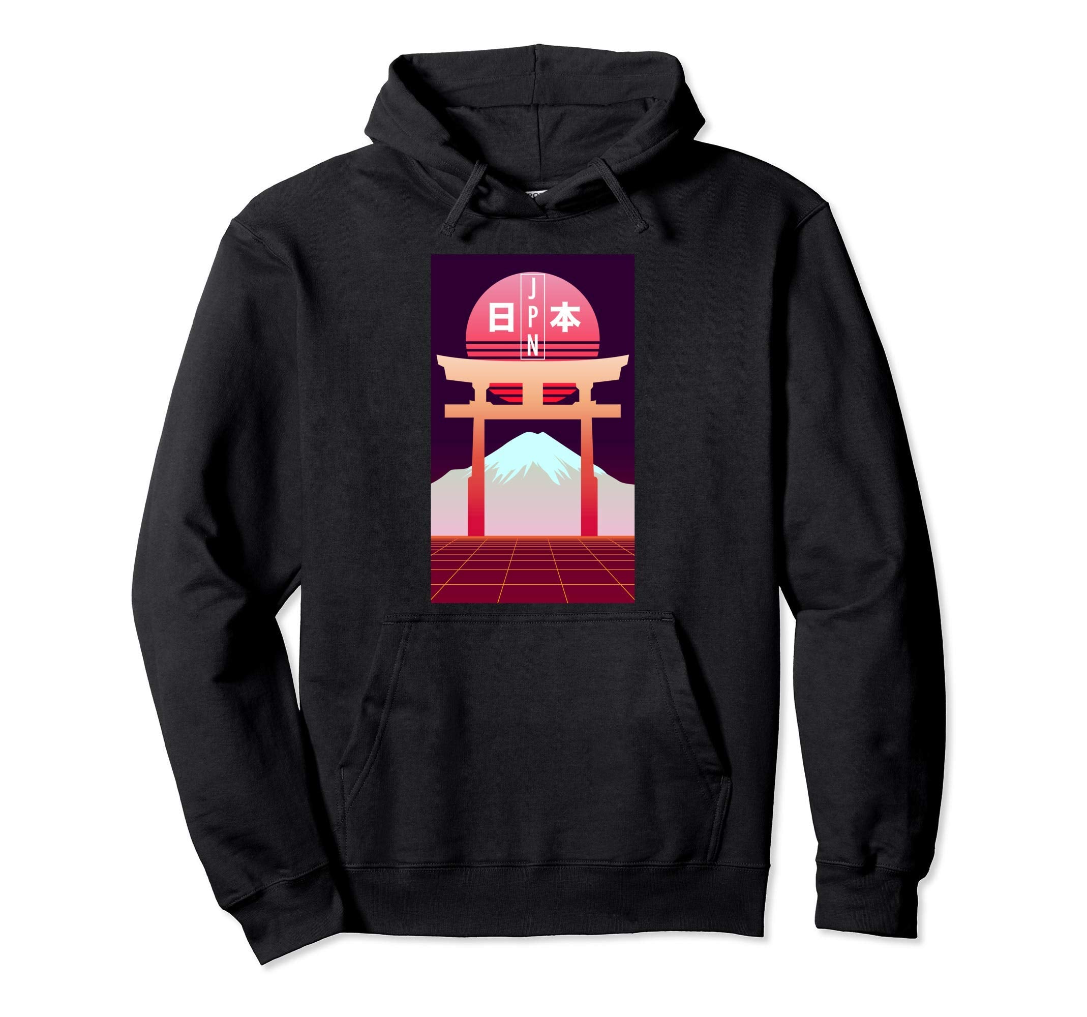 Mt Fuji Japan Art Japanese Otaku Hoodie - Unique Graphic Men Women - T-Shirt, Sweatshirt, Hoodie