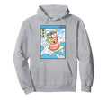 Surfing Peach Soda Japanese Waves Hoodie - Casual Everyday Wear Men Women - T-Shirt, Sweatshirt, Hoodie