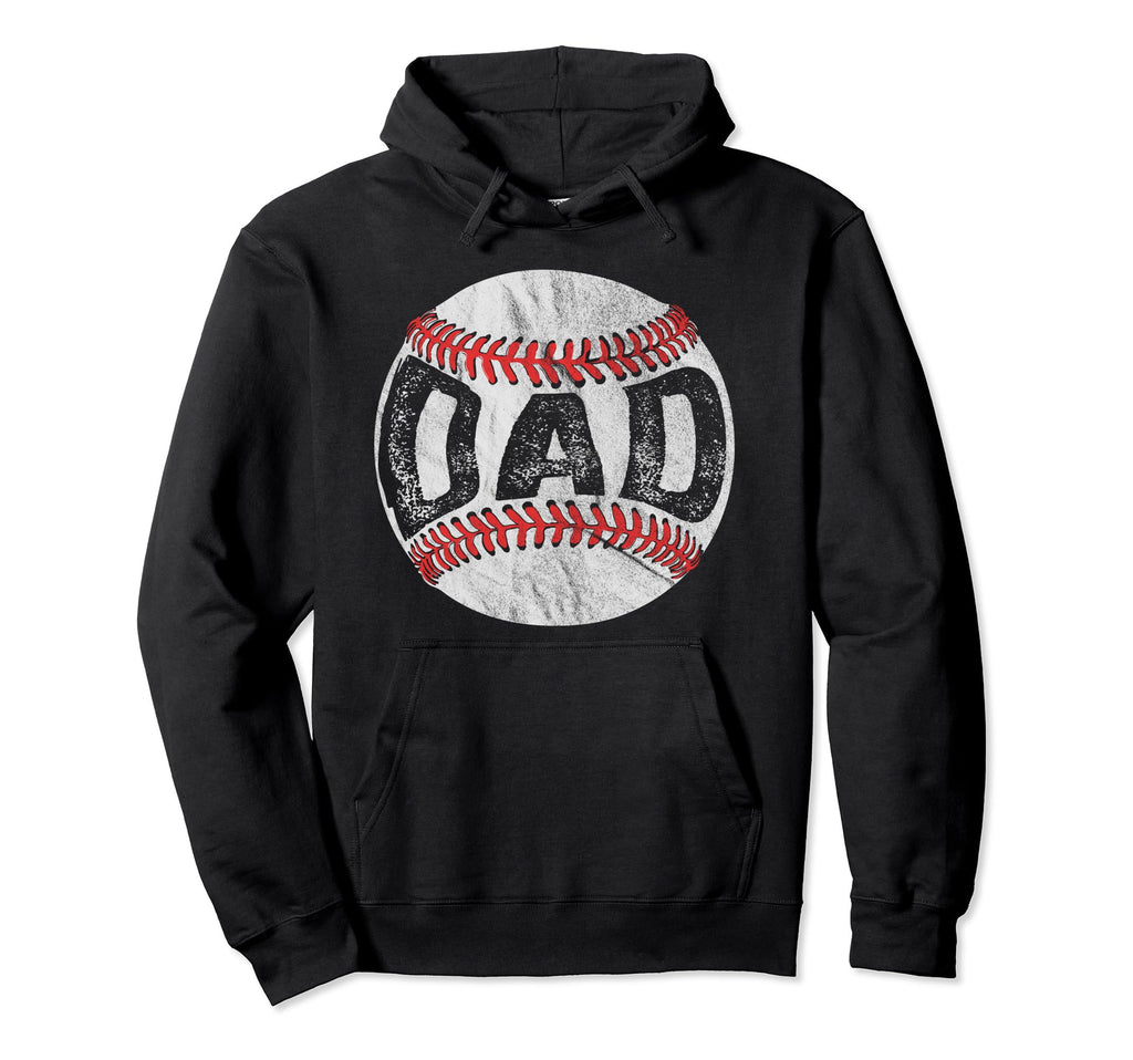 Dad Baseball Ball Fathers Day Hoodie - Custom Art Print for Adults - T-Shirt, Sweatshirt, Hoodie