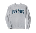 New York Varsity Sports Navy Text Sweatshirt - Streetwear Style Men Women - T-Shirt, Sweatshirt, Hoodie