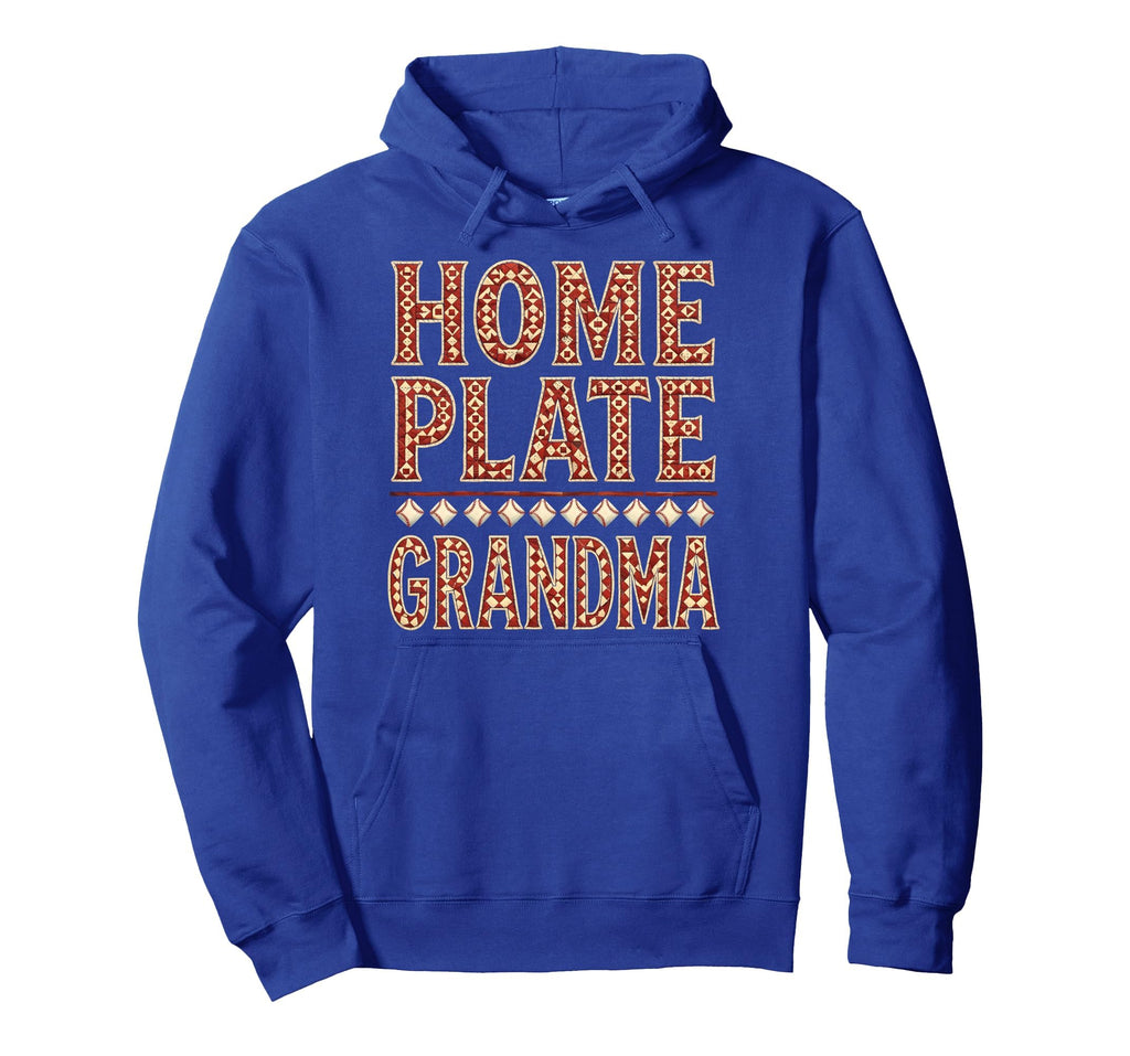 Home Plate Grandma Baseball Fan Hoodie - Minimalist Print Unisex - T-Shirt, Sweatshirt, Hoodie