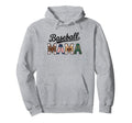 American Baseball Mom Mama Hoodie - Minimalist Print Unisex - T-Shirt, Sweatshirt, Hoodie