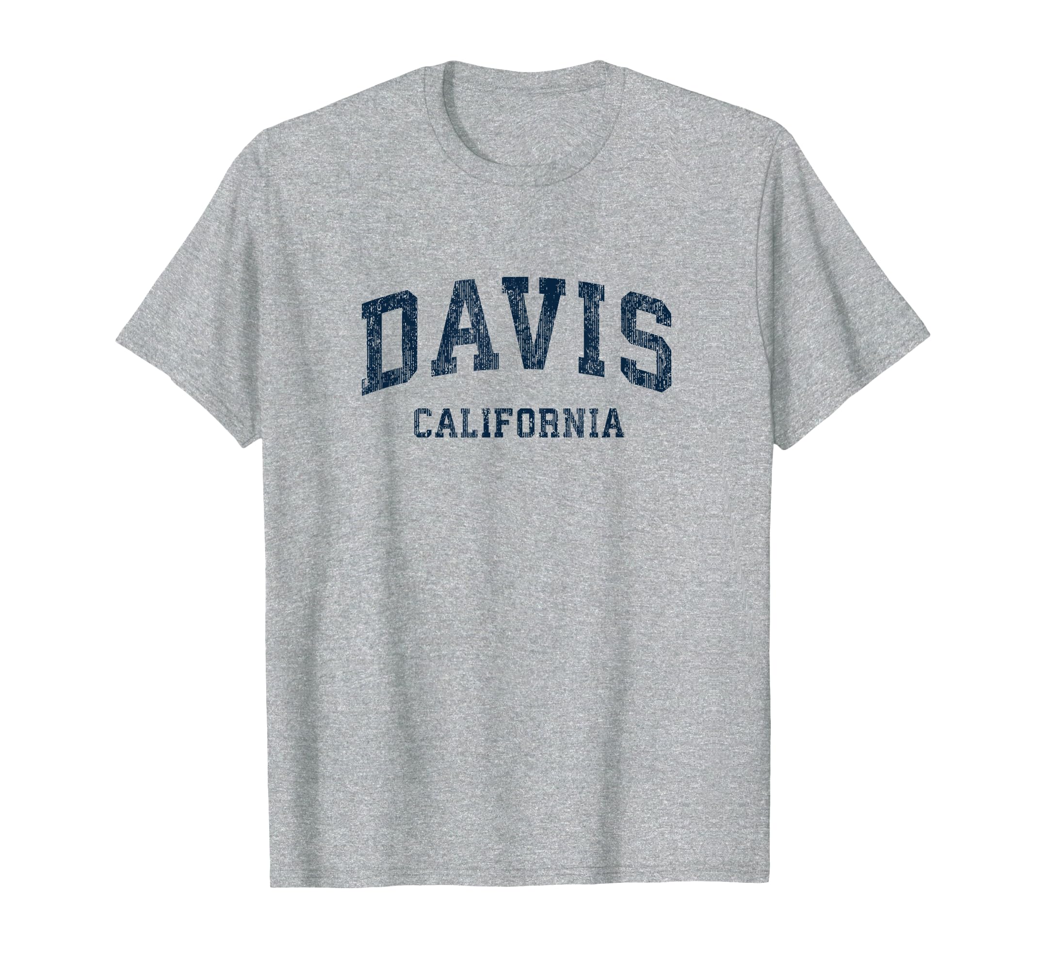 Davis California Ca Varsity Sports Navy T-Shirt - Trendy Graphic for Adults - T-Shirt, Sweatshirt, Hoodie