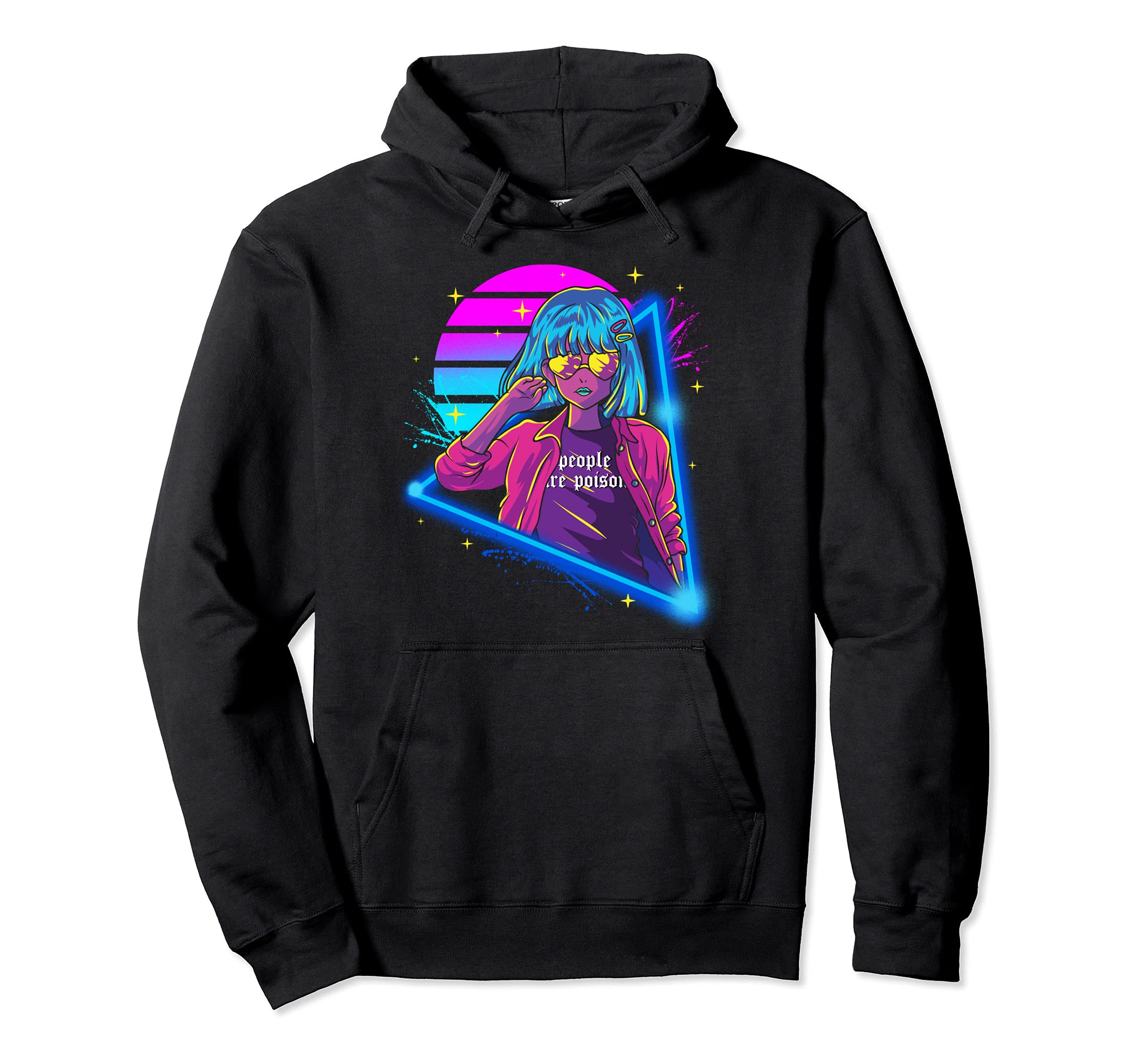 Aesthetic Japanese Vaporwave People Hoodie - Custom Art Print for Adults - T-Shirt, Sweatshirt, Hoodie