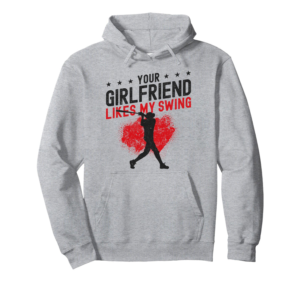 Baseball Fan Batter Your Girlfriend Likes Hoodie - Minimalist Print Unisex - T-Shirt, Sweatshirt, Hoodie