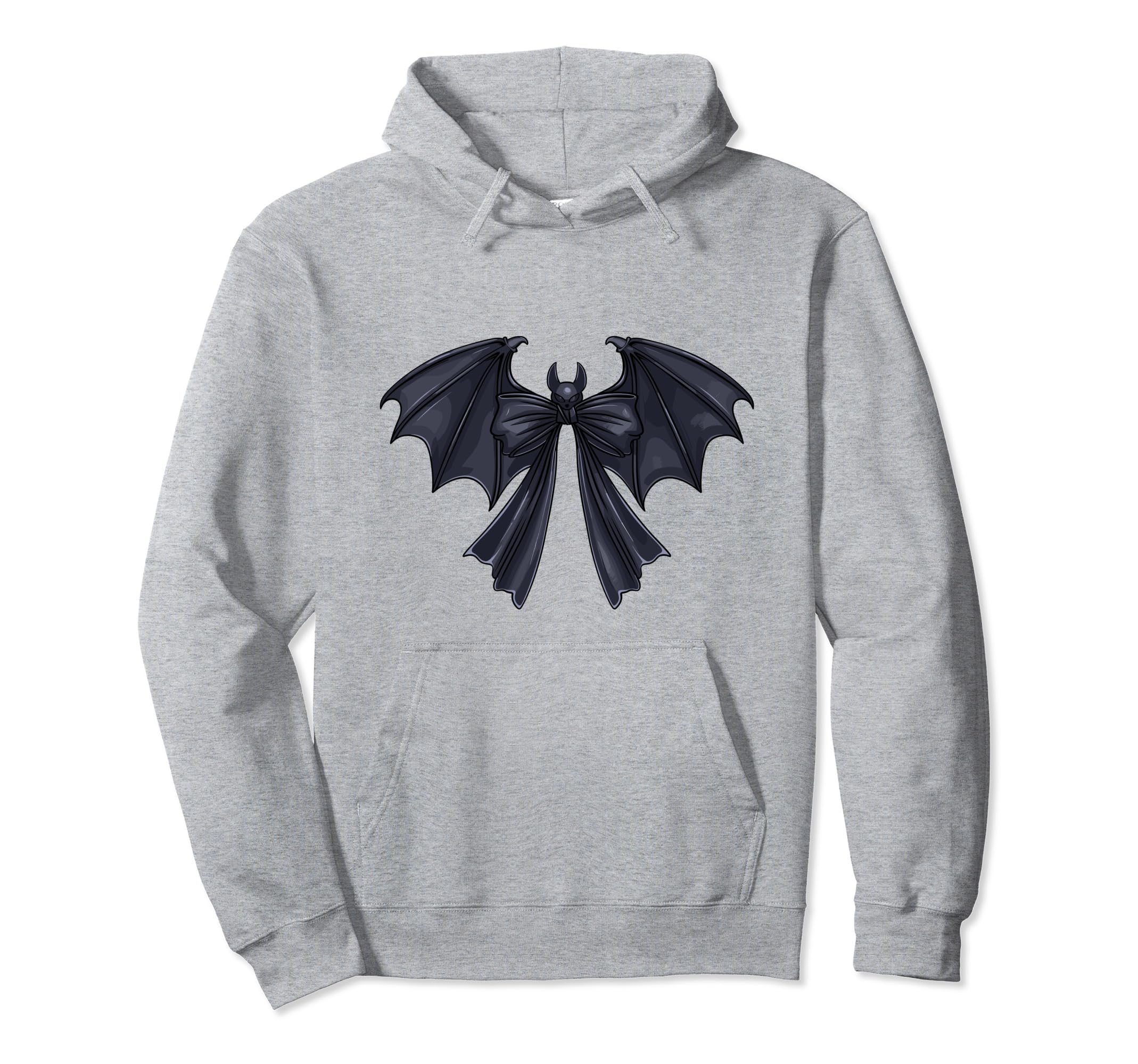 Coquette Bow Bat Halloween Bow Hoodie - Streetwear Style for Adults - T-Shirt, Sweatshirt, Hoodie