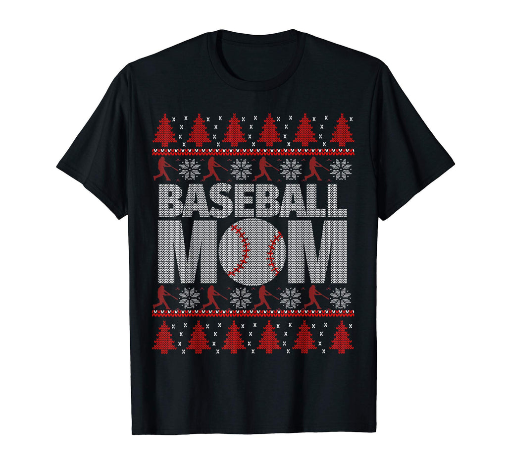 Red And White Baseball Mom Ugly T-Shirt - Casual Everyday Wear Unisex - T-Shirt, Sweatshirt, Hoodie