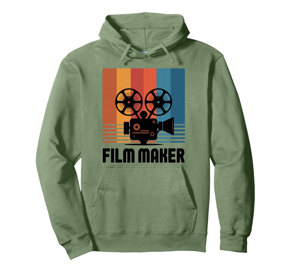 Film Maker Camera Filmmaking Crew Hoodie - Fun Novelty Design for Adults - T-Shirt, Sweatshirt, Hoodie