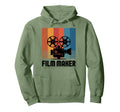 Film Maker Camera Filmmaking Crew Hoodie - Fun Novelty Design for Adults - T-Shirt, Sweatshirt, Hoodie
