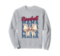 Baseball Mama Coquette Bow Mom Sweatshirt - Novelty Apparel Men Women - T-Shirt, Sweatshirt, Hoodie